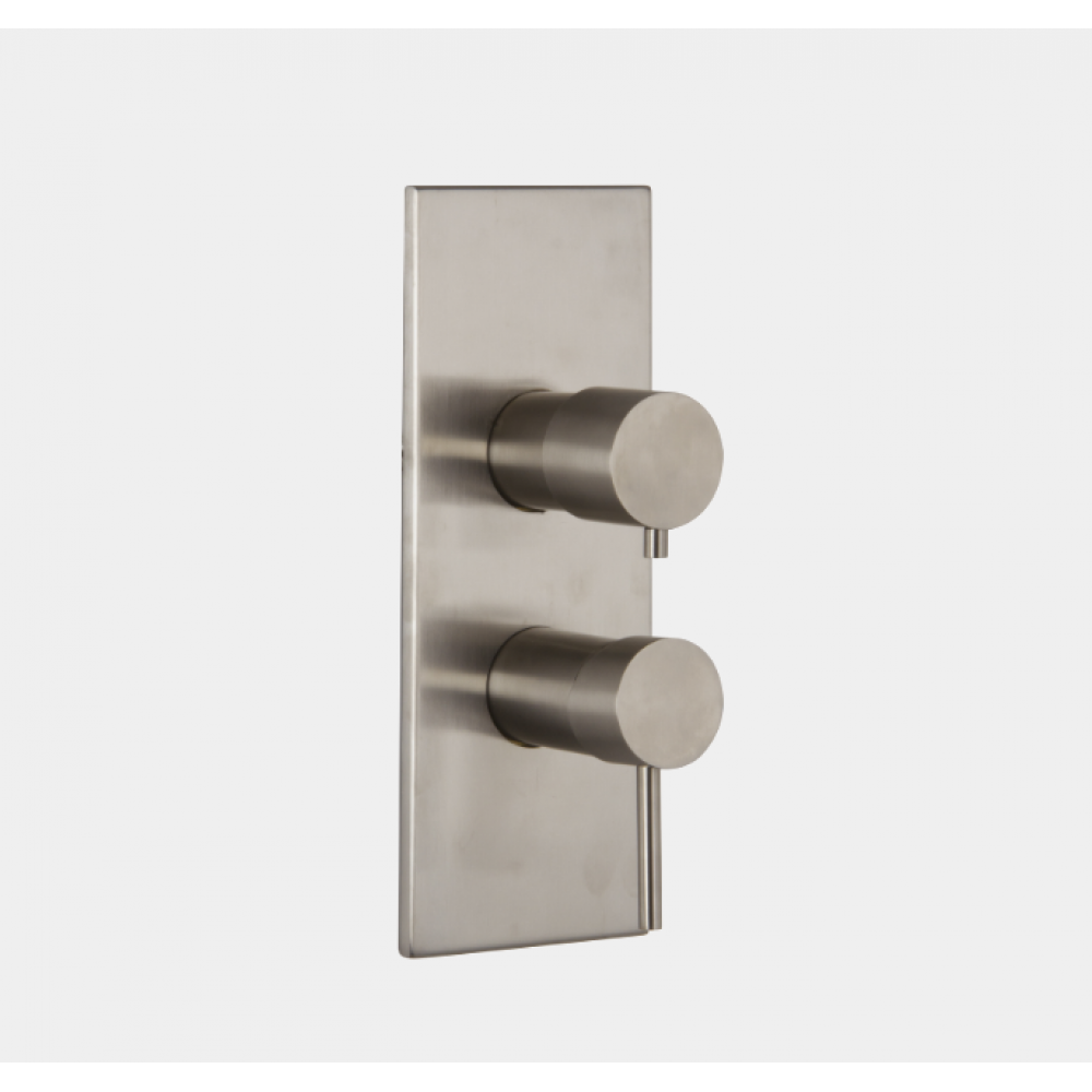 Смеситель для душа, Fima Carlo Frattini, Spillo Steel, на 2/3 потребителя, цвет-нержавеющая сталь