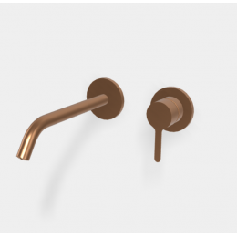 Смеситель для раковины, Fima Carlo Frattini, Snap, цвет-бронза брашированная янтарная