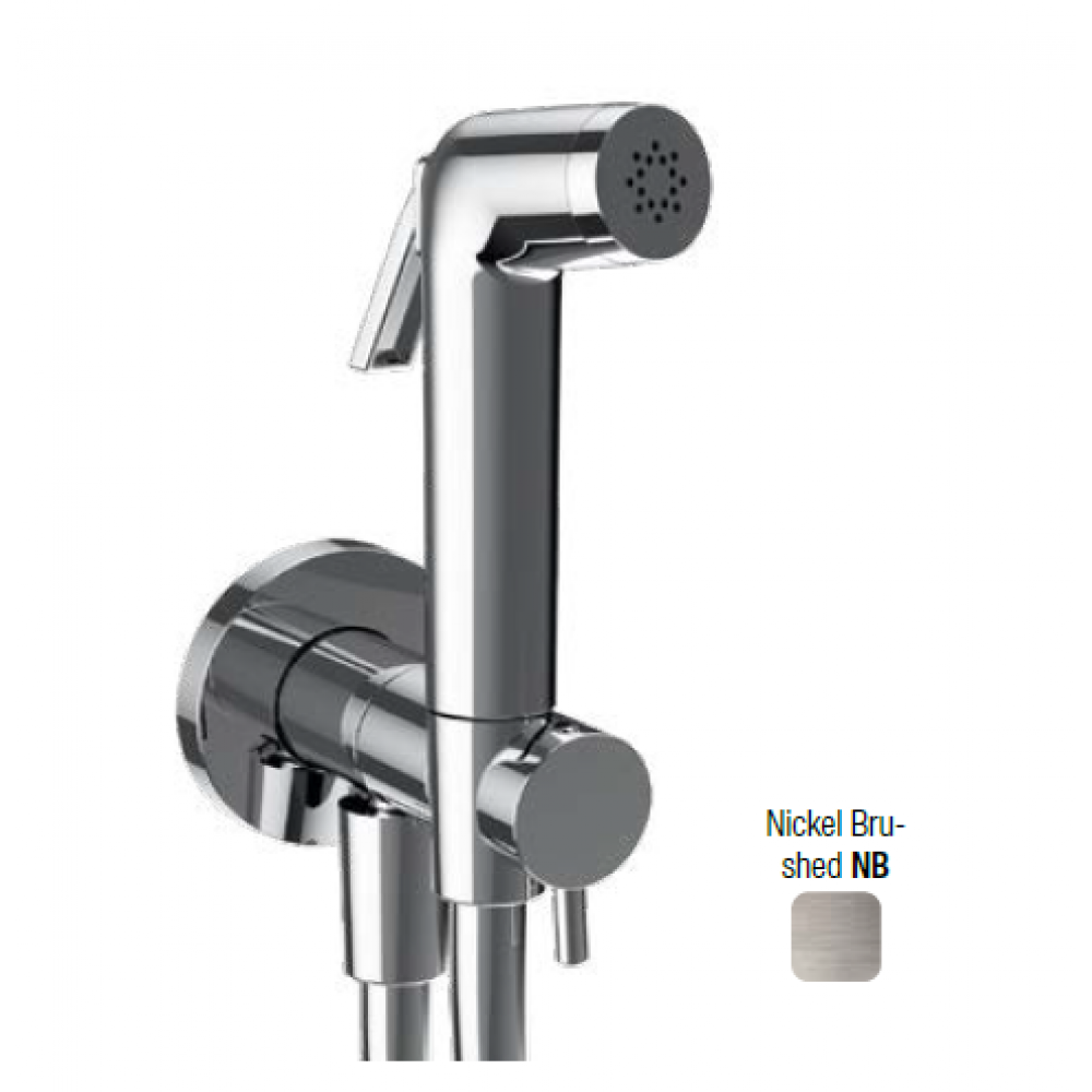 Гигиенический душ, Almar, Shut Off, цвет-никель брашированный (Товар заказной, возврату не подлежит)