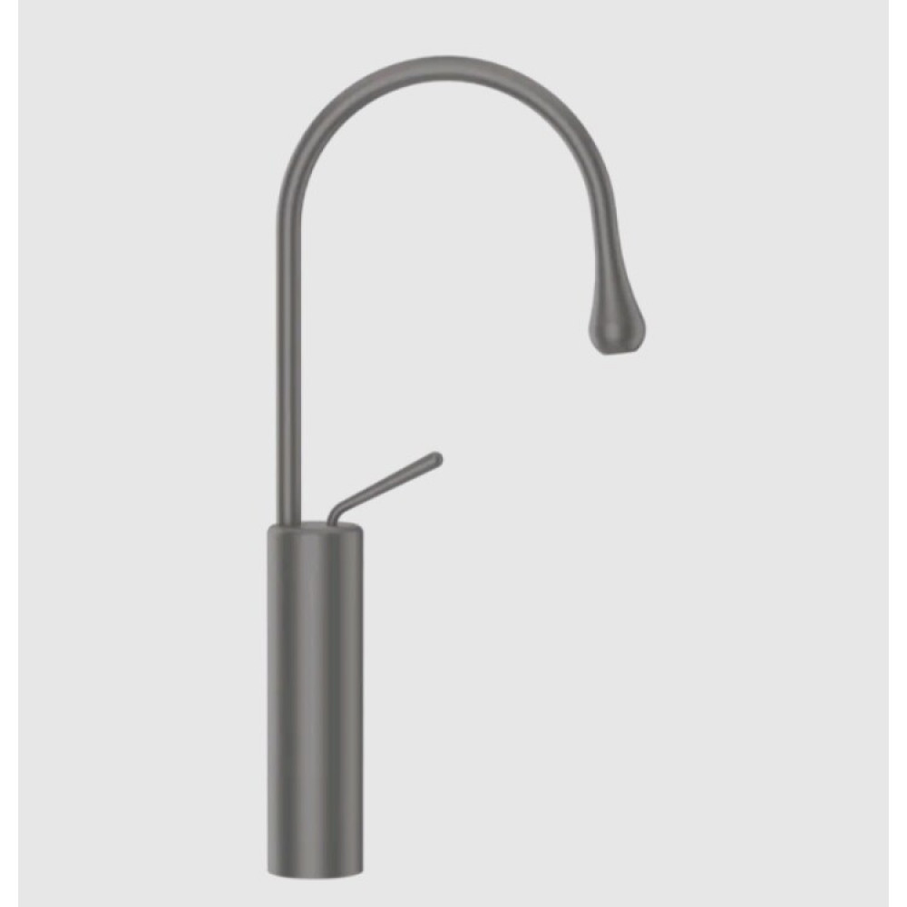 Смеситель для раковины, Gessi, Goссia, цвет-Black Metal Brushed GHRC