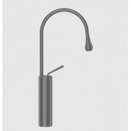 Смеситель для раковины, Gessi, Goссia, цвет-Black Metal Brushed GHRC