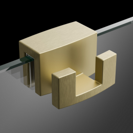 Крючок, Radaway, на стекло душевой кабины, ш 40, цвет-brushed gold