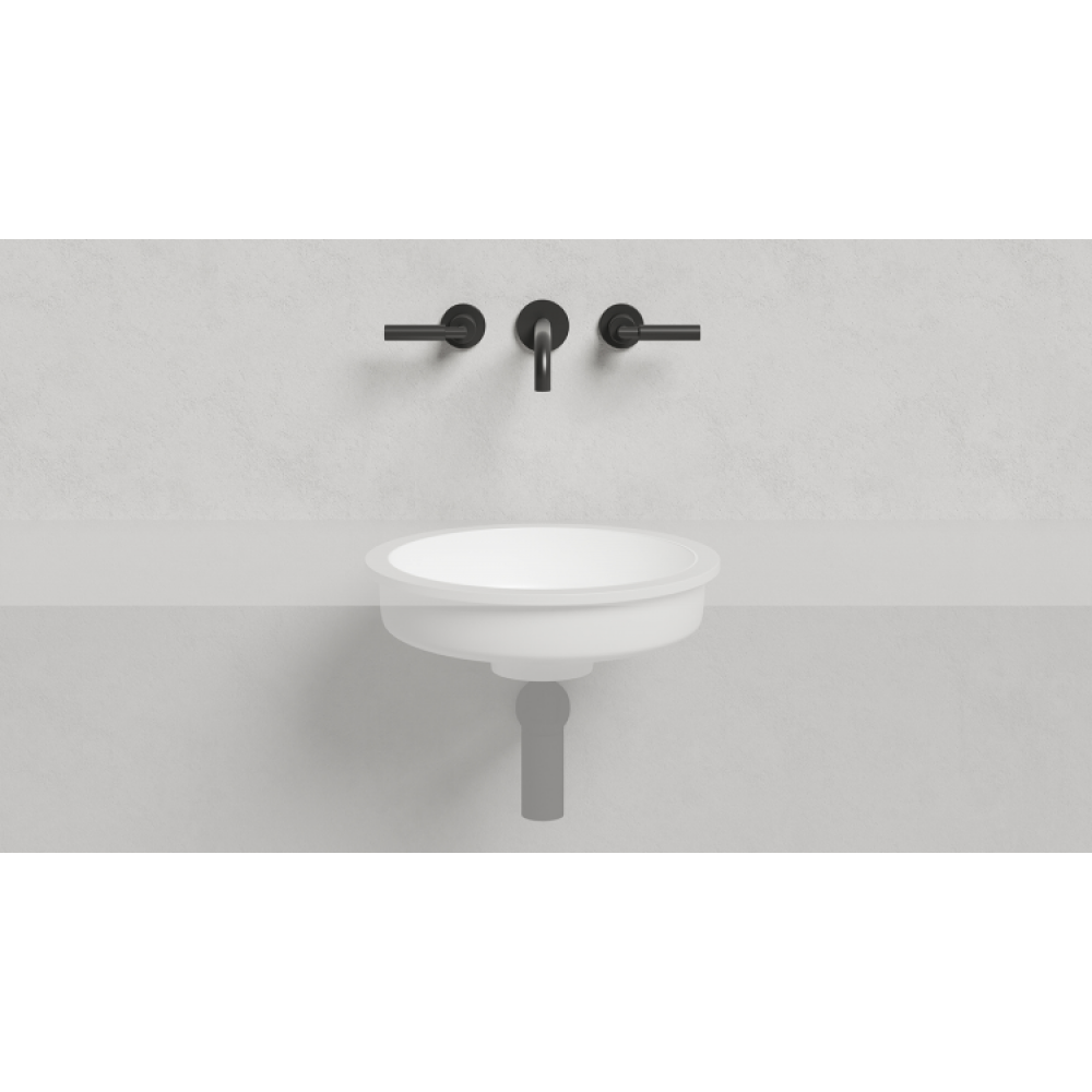 Раковина, Salini, Marea, шгв 420*420*128, отверстия для смесителя-отсутствуют, цвет-RAL 1014