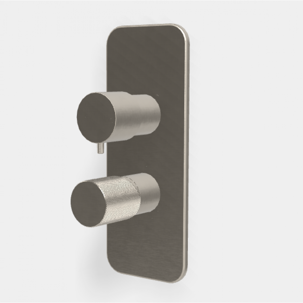 Смеситель для душа, Fima Carlo Frattini, Spillo Tech, G COLLECTION, на 2/3 потребителя, цвет-никель брашированный