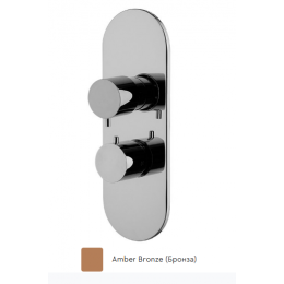 Смеситель для душа, Fima Carlo Frattini, Fimatherm, на 2/3 потребителя, цвет-бронза янтарная