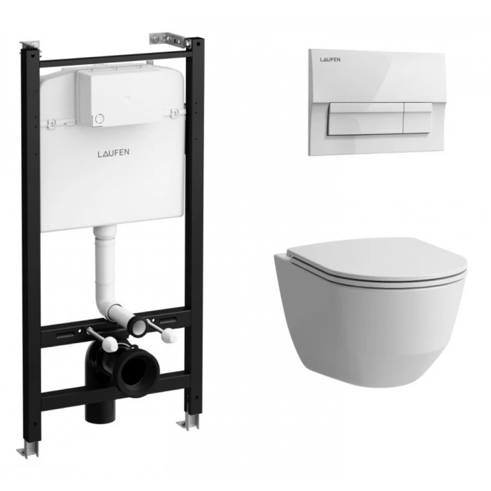 Сиденье для унитаза, Laufen, Pro Universal, шгв 376*443*54, цвет-белый (Товар заказной, возврату не подлежит)