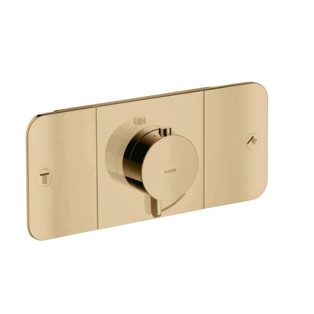 Смеситель для душа, Axor, Axor One, на 2 потребителя, цвет-полированная бронза