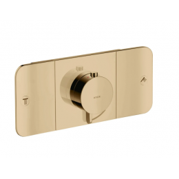 Смеситель для душа, Axor, Axor One, на 2 потребителя, цвет-полированная бронза