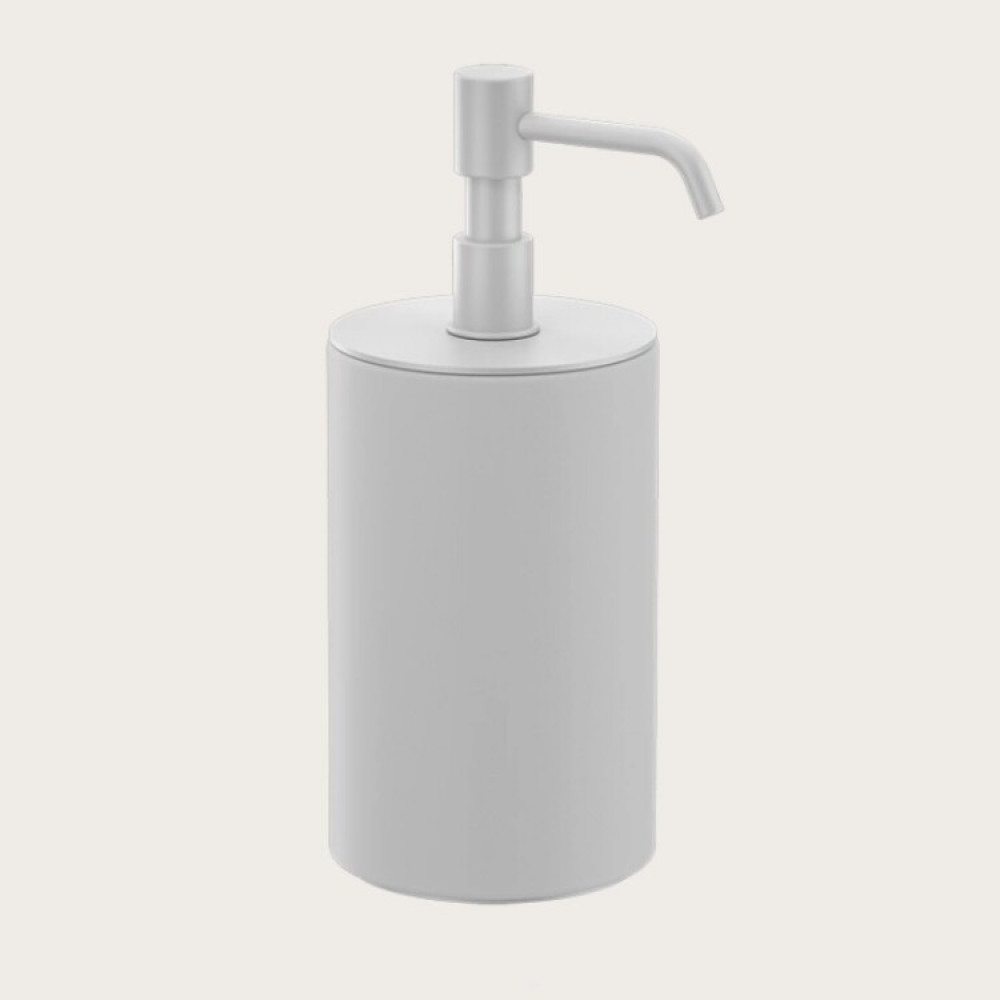 Дозатор для жидкого мыла, Gessi, Rilievo, шгв 75*97*194, цвет дозатора-белый матовый