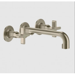 Смеситель для раковины, Gessi, Inciso, цвет-Finox Brushed Nickel