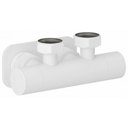 Вентиль, Сунержа, EU50, 2 х НГ G 3/4" / 2 х НГ G 3/4", угловой, скрытый, цвет-белый матовый