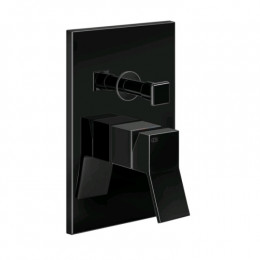 Смеситель для душа, Gessi, Rettangolo K, на 2 потребителя, цвет-Black Metal PVD