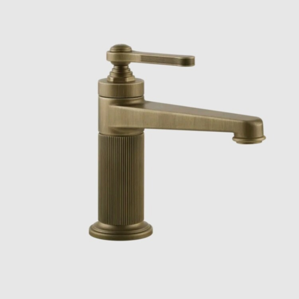 Смеситель для раковины, Gessi, VENTI20, цвет--Antique Brass