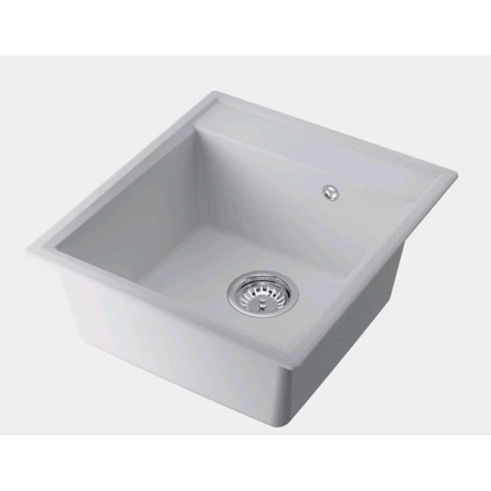 Мойка, Omoikiri, Daisen, шгв 460*510*215, отверстия для смесителя-отсутствуют, цвет-белый