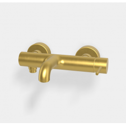 Смеситель для ванны и душа, Fima Carlo Frattini, Spillo Up, цвет-золото брашированное