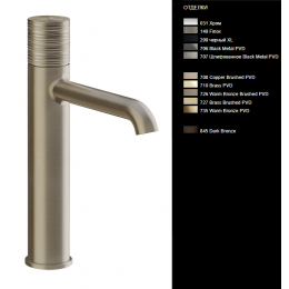 Смеситель для раковины, Gessi, Habito, TRAME, цвет-Finox Brushed Nickel