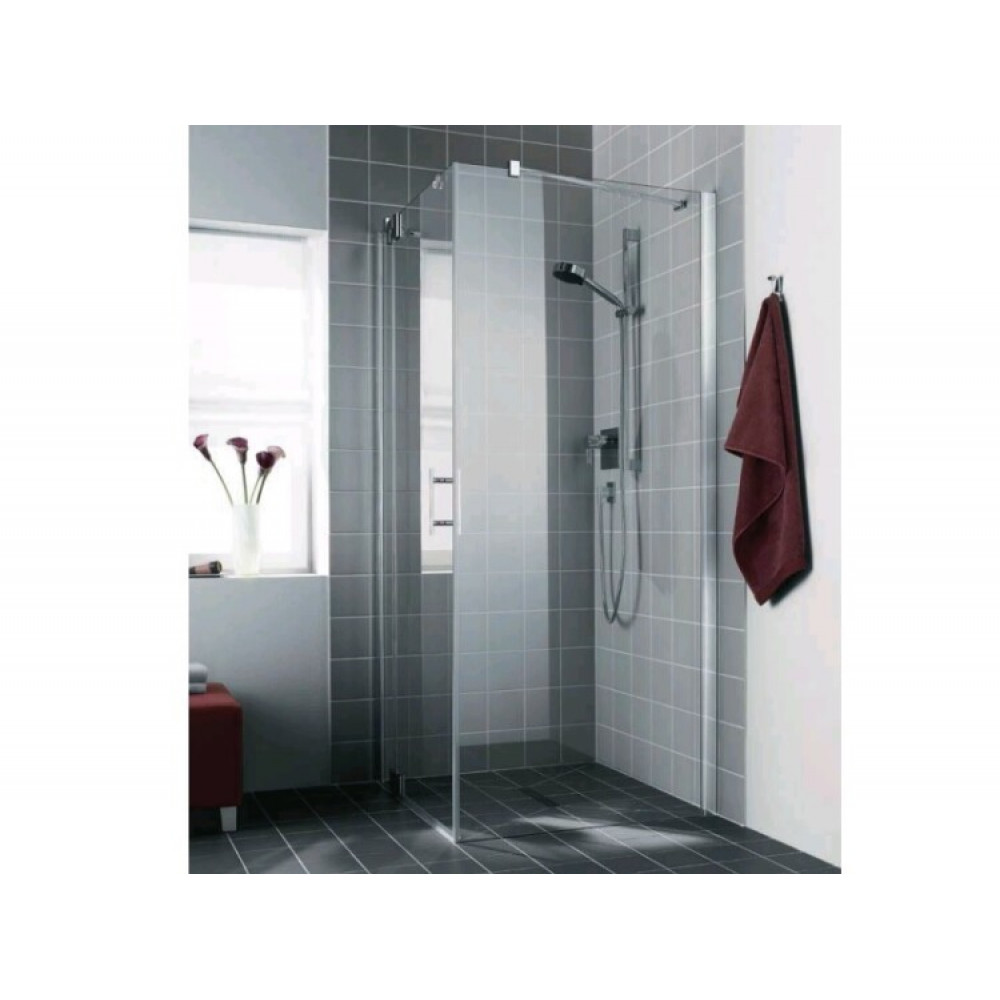 Боковая стенка, Kermi, Filia XP, шв 900*2000, серебристый глянцевый, цвет стекла-прозрачный, KermiCLEAN