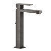 Смеситель для раковины, Gessi, Rettangolo, цвет-Black Metal Brushed PVD