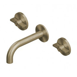 Смеситель для раковины, Quadro design, Valvola01, цвет-золото светлое