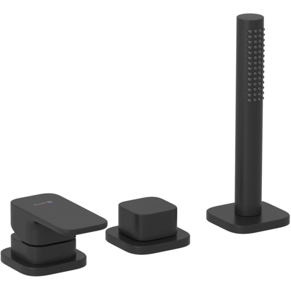 Смеситель для ванны и душа, Kludi, Renon, цвет-черный матовый