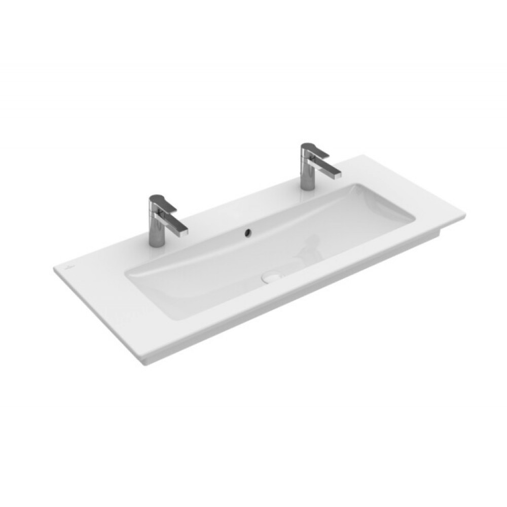 Раковина, Villeroy&Boch, Venticello, шг 1200*500, отверстия для смесителя-2, CeramicPlus, цвет-альпийский белый