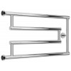 Полотенцесушитель, Сунержа, High-Tech model G+, шгв 660*65-80*348, вертикальное слева/справа, цвет-сталь (без покрытия)