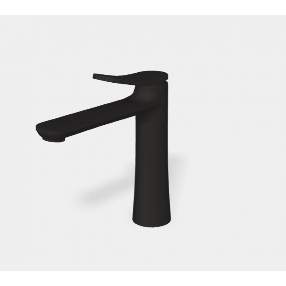 Смеситель для раковины, Fima Carlo Frattini, Flo', цвет-черный матовый