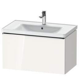 Тумба под раковину, Duravit, D-Neo, шгв 784*440*452, раковина-необходимо заказать, цвет-White High Gloss