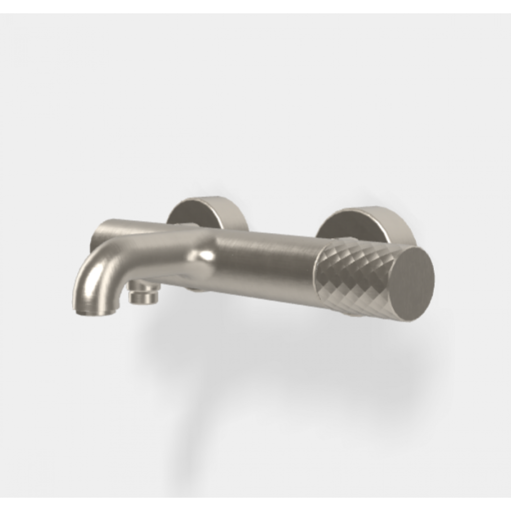 Смеситель для ванны и душа, Fima Carlo Frattini, Spillo Tech, цвет-никель брашированный