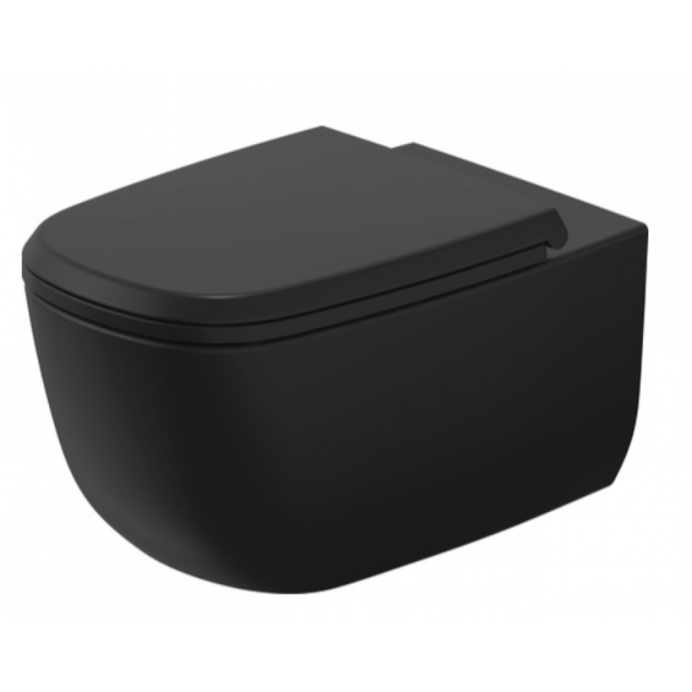 Унитаз, Duravit, Aurena, подвесной, шгв 365*570*360, HygieneGlaze Plus, HygieneFlush, цвет-чёрный матовый