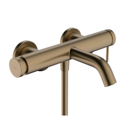 Смеситель для ванны и душа, Hansgrohe, Tecturis S, цвет-бронза шлифованная