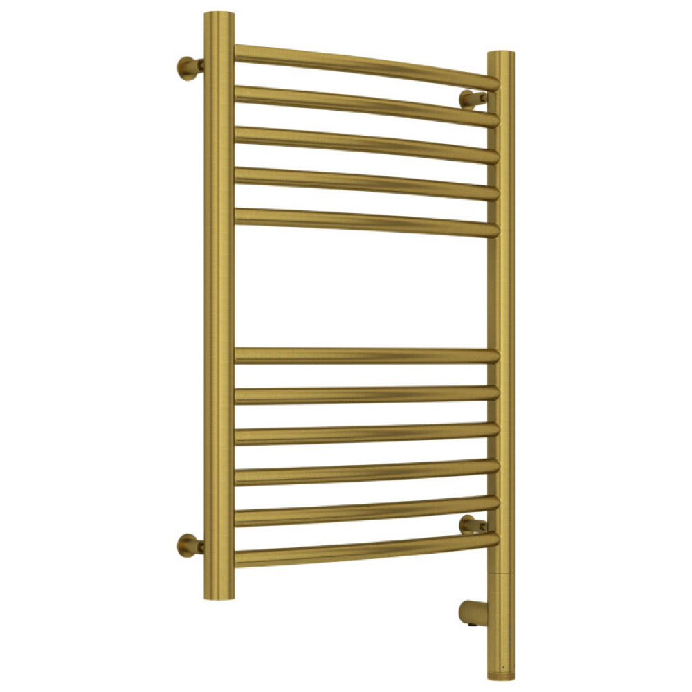 Полотенцесушитель, Сунержа, Богема 3.0, выгнутая, шгв 432*88*724, нижнее справа, МЭМ, цвет-латунь состаренная