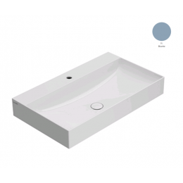 Раковина, Globo, T-EDGE, отверстия для смесителя-отсутствуют, шгв 800*470*120, цвет-Bluette