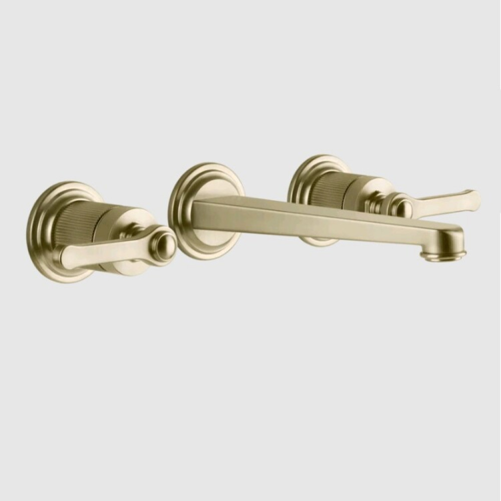 Смеситель для раковины, Gessi, VENTI20, цвет-Brushed Brass PVD