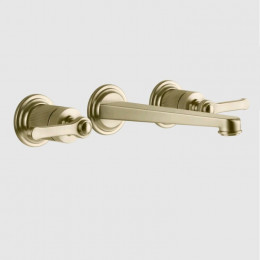 Смеситель для раковины, Gessi, VENTI20, цвет-Brushed Brass PVD