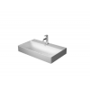 Раковина, Duravit, DuraSquare, шгв 800*470*145, отверстия для смесителя-1, WonderGliss, цвет-белый