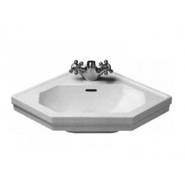 Раковина, Duravit, 1930, шгв 595*450*195, отверстия для смесителя-1, цвет-белый