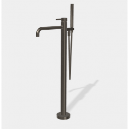 Смеситель для ванны и душа, Fima Carlo Frattini, Spillo Up, цвет-хром черный брашированный