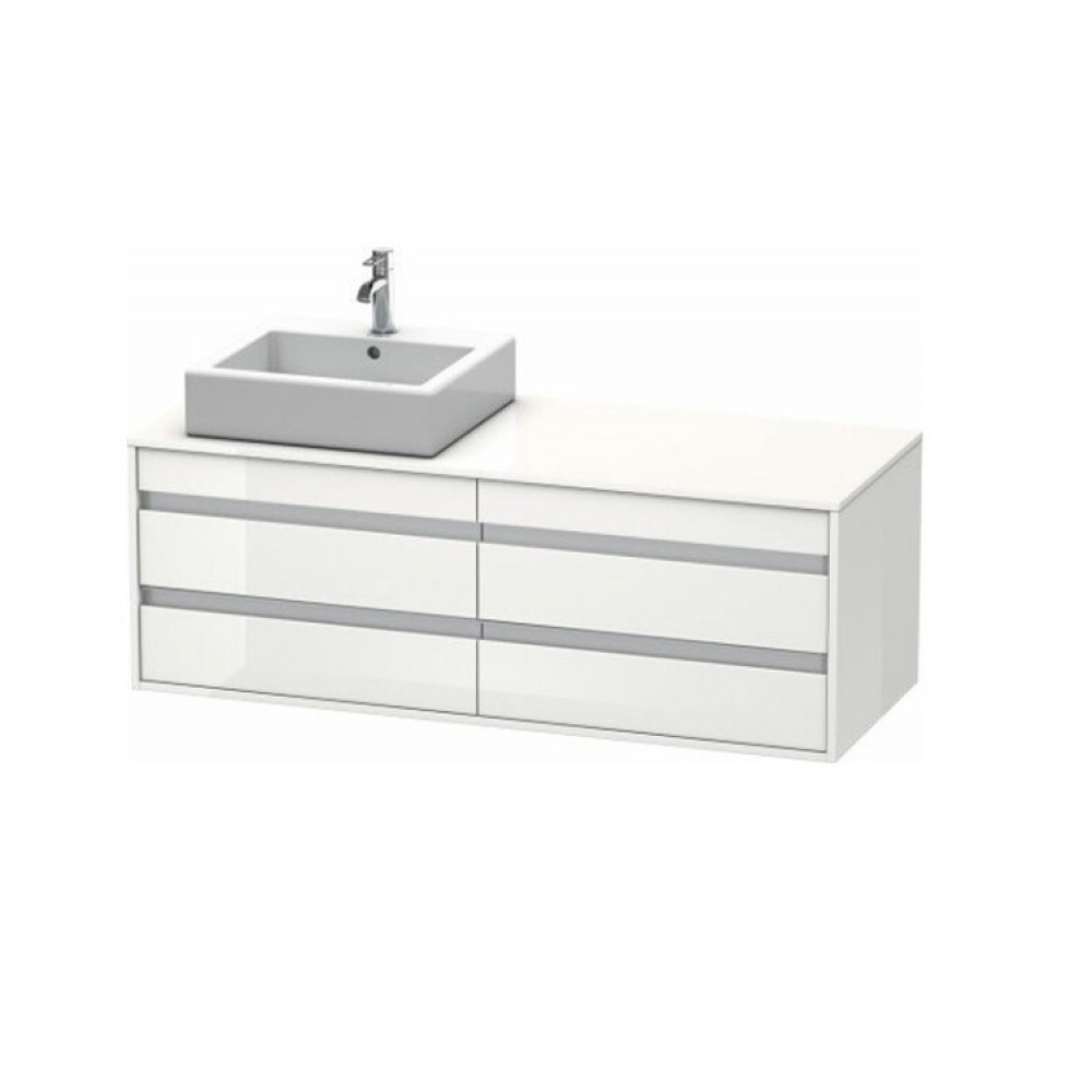 Тумба под раковину, Duravit, Ketho, шгв 1400*550*496, раковина-необходимо заказать, цвет-белый матовый