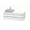 Тумба под раковину, Duravit, Ketho, шгв 1400*550*496, раковина-необходимо заказать, цвет-белый матовый
