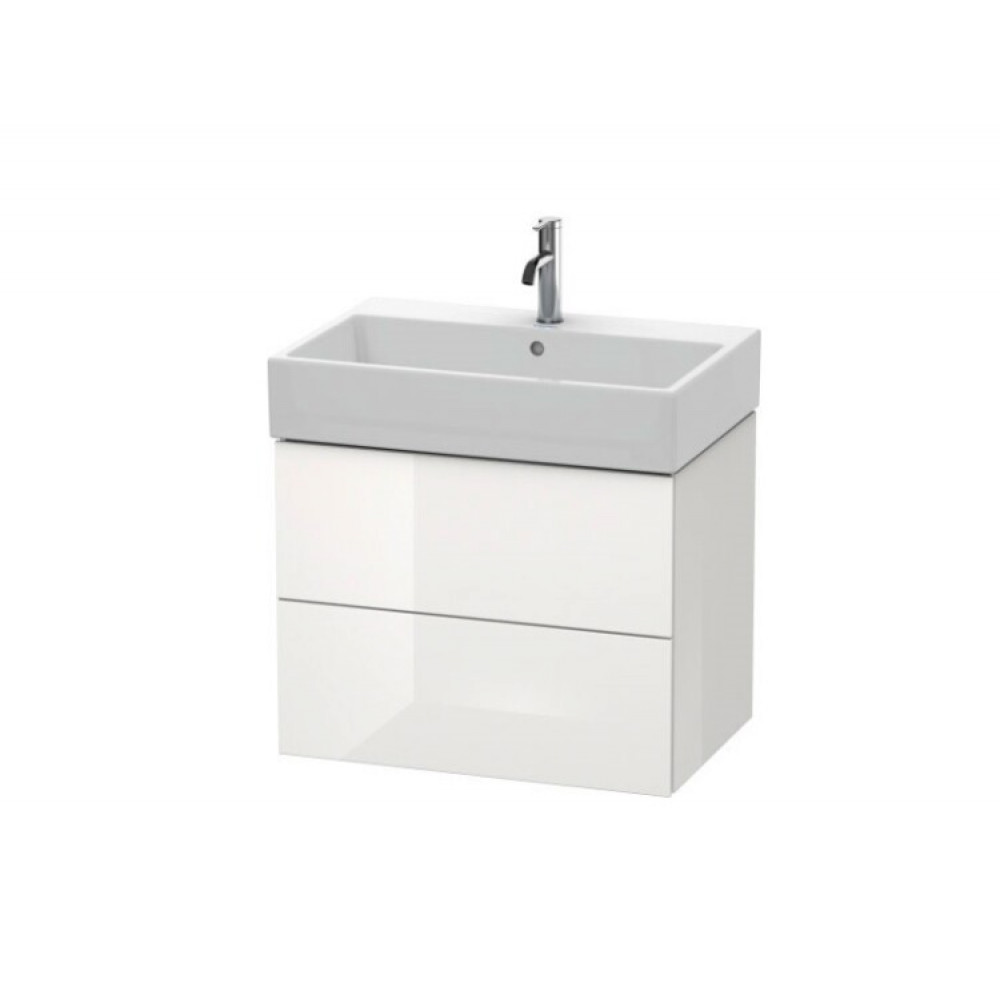 Тумба под раковину, Duravit, L-Cube, шгв 684*459*544, раковина-необходимо заказать, цвет-белый глянцевый