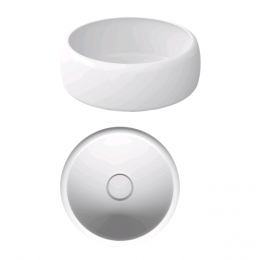 Раковина, Bette, BetteCurve, шгв 420*420*115, отверстия для смесителя-отсутствуют, цвет-Blue Satin matt