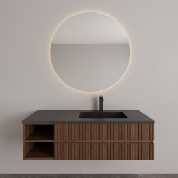 Зеркало, MOBO, Eclipce, круглое, шгв 700*34*700, с подсветкой, тач кольцо, 3000K-6000K