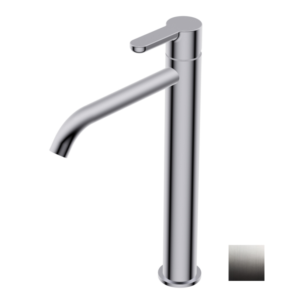 Смеситель для раковины, Ritmonio, Diametro35 Elegance, цвет-хром брашированный (Brushed Chrome)