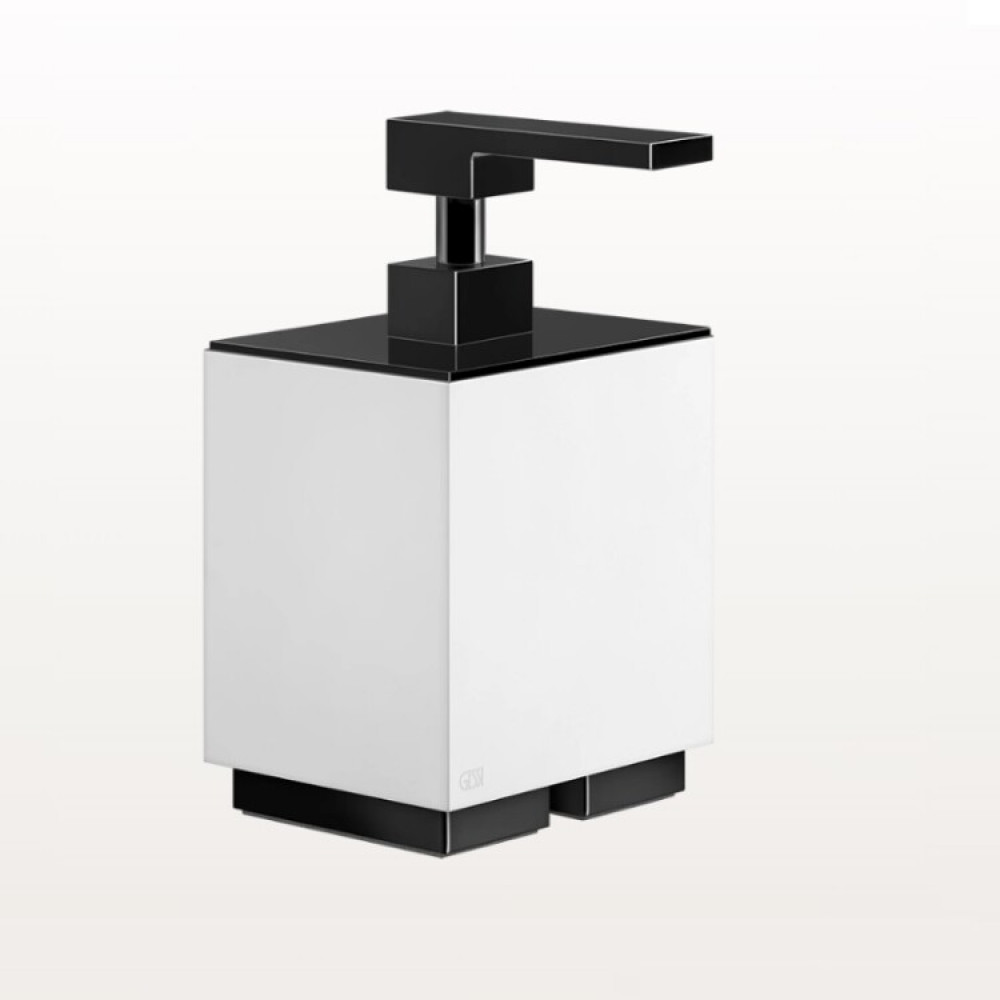 Дозатор для жидкого мыла, Gessi, Rettangolo, шгв 105*118*193, цвет дозатора-Black Metal PVD