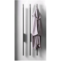 Полотенцесушитель, Antrax, Carlo, шгв 35*95*1515, с крючком и заглушкой INOX, с черным кабелем, цвет-Verde Brentonico (VRBR)