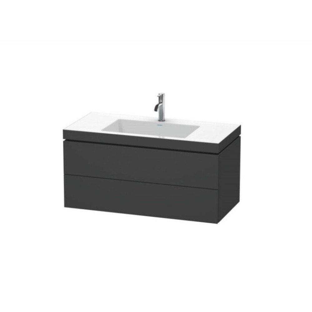 Тумба под раковину, Duravit, L-Cube, шгв 1000*480*500, раковина-в комплекте, цвет-графит матовый