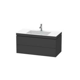Тумба под раковину, Duravit, L-Cube, шгв 1000*480*500, раковина-в комплекте, цвет-графит матовый