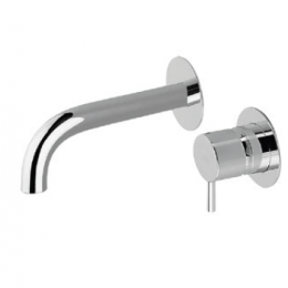 Смеситель для раковины, Cisal, Less New, цвет-никель матовый (Nickel mat)