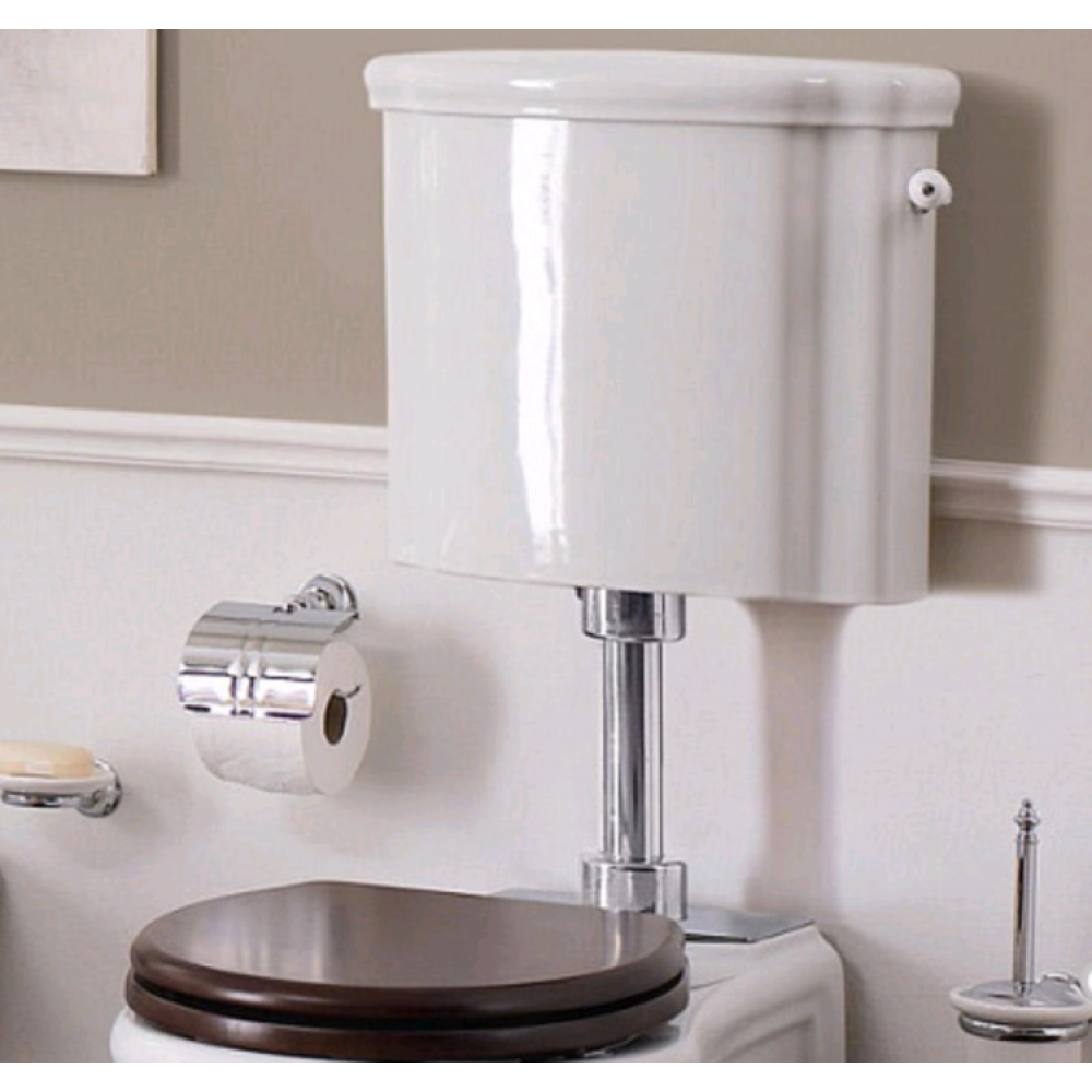 Сливной бачок, Scarabeo, Castellana, шгв 460*190*410, цвет-белый/хром